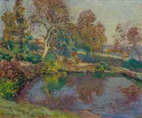 Paul Madeline, Automne, Öl auf Leinwand