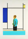 Tim Eitel, Mondrian, 2002, Farbserigrafie auf Bütten