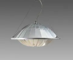 Ólafur Elíasson, "Local Career Lamp", 2007, Edelstahl, Aluminium, optische Beleuchtungsfolie, Acryl, Glühbirnen