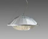 Ólafur Elíasson, "Local Career Lamp", 2007, Edelstahl, Aluminium, optische Beleuchtungsfolie, Acryl, Glühbirnen