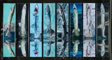 Jana Euler, Great White Fear, Horizon, 2019, fine art pigment print on photographic paper, PVC mirror foil and staples