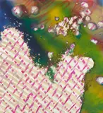 Katharina Grosse, Ohne Titel, 2009, Acryl und Erde auf Leinwand