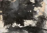 Fred Thieler, Ohne Titel (s./w. 83), 1983, Mischtechnik auf Leinwand