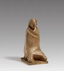 Ernst Barlach, Der Asket (Der Beter), 1925 (Entwurf), Gips, leicht getönt