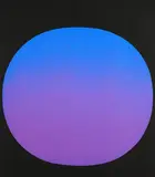 Rupprecht Geiger, Kreis blauviolett auf schwarz