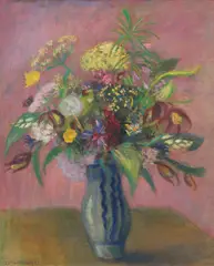 Blumenstillleben by Otto Modersohn, 1933, Öl auf Leinwand, sold Dec 2025