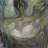 Leiko Ikemura, Ohne Titel, 1981, Öl auf Leinwand