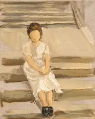 Gideon Rubin, Ohne Titel (Stairs), 2010, Öl auf Leinwand