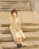 Gideon Rubin, Ohne Titel (Stairs), 2010, Öl auf Leinwand