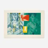 David Salle, Canfield Hatfield, Plate 8 (from the Canfield Hatfield Suite), 1989, softground etching, sugarlift aquatint, spitbite and photo-etching in colors on Somerset mouldmade paper
