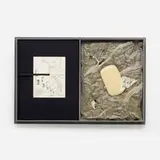 Claes Oldenburg, The Soap at Baton Rouge, 1990, cast resin, aluminum silicate, screenprint on acetate, book, cloth covered portfolio box