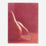 Martha Alf, Partial Pear Series #1, 1988, colored pencil, pastel, Xerox on Arches paper