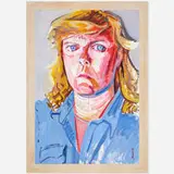 Don Bachardy, Portrait of Janine Smith, 1987, acrylic on canvas