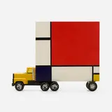 Bruce Houston, Untitled (Mondrian Truck), mixed media sculpture