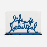 Thierry Guetta, Life is Beautiful - Dipped Light Blue, 2020, acrylic dipped cast resin, Plexiglas
