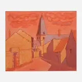 John Storrs, Chantecaille, 1951, oil on board