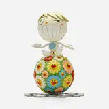 Takashi Murakami, Oval (Mr. Wink, Cosmos Ball), 2000, colored plastic, vinyl, mini CD