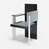 Gerrit Rietveld, Berlin chair, lacquered wood