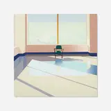 John Register, Waiting Room for the Beyond, 1988, screenprint in colors
