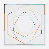 Gregorio Vardánega, Graphisme Chromatique V.9. Hommage à L.V. Beethoven, 1988, acrylic on canvas