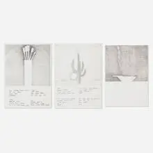 Gregory Masurovsky, Three works, 1969, lithograph