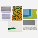 Paul Harris, Five works from the Shut-in Suite, 1969-70, screenprints in colors
