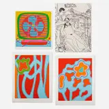 Clayton Pond, Four works, 1968-70, screenprints in colors, lithograph