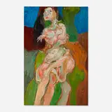 Rex Ashlock, Nude with Crossed Arms and Legs, 1975, oil on canvas