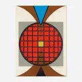 Richard Peter Hoffman, Geometric No. 3, c. 1960, mixed media on paper