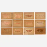 Jenny Holzer, Truisms (twelve postcards), screenprint on wood