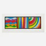 Sol LeWitt, Irregular Arcs, Bands and Loops, 1999, screenprint in colors on Somerset