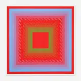 Richard Anuszkiewicz, Spectral Cadmium, 1968, screenprint in colors