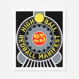 Robert Indiana, High Ball Red Ball Manifest (from The American Dream portfolio), 1997, screenprint in colors