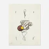 Claes Oldenburg, Do-Nut and Coffee Mug, 1995, lithograph in colors on cream Kochi Kozo paper