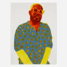 Adrian Armstrong, Untitled, 2021, ink, acrylic, flashe vinyl on paper