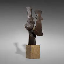 Dimitri Hadzi, Hephaestus, c. 1970, bronze, travertine
