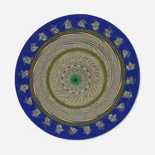 Stephen Dean, Target, uncoiled dartboard laid to foamcore