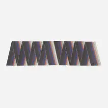 Warren Seelig, Grosgrain Fold #2, 1979, cotton, metal