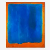 Rex Ashlock, Untitled (Blue and Orange), 1963-66, oil on canvas