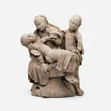 Georges Jeanclos, Pieta, 1995, terracotta