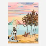 Lauren Beck, They Wanted to Be Alone, 2006, watercolor and collage on BFK Rives