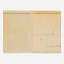 Isabel Nolan, 84 Days Later, 2005, collaged newsprint on newspaper