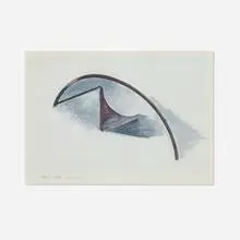 Tony DeLap, Untitled, 1984, watercolor on graph paper