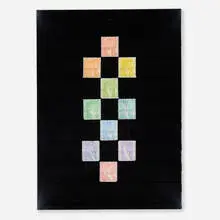 Donald Evans, 1960. Ciphers. Type of 1959 (Island of the Deaf), 1975, watercolor on paper