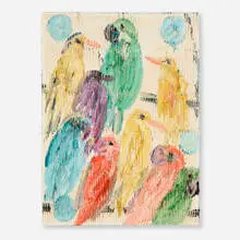 Untitled by Hunt Slonem, 2014, oil on canvas, sold Sep 2024