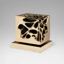 Gianfranco Meggiato, Cubo tensione, 2002, bronze