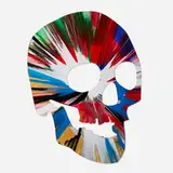 Skull Spin Painting by Damien Hirst, 2009, acrylic on paper, sold Sep 2024