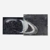 Vernon Fisher, Line Up, 1982, mixed media on vinyl