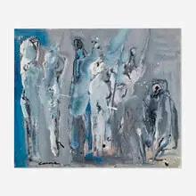 Nicolas Carone, Untitled, 1954, oil on paper