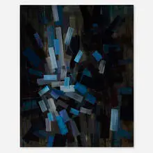 Gabor Peterdi, Florescence II, 1955, oil on canvas